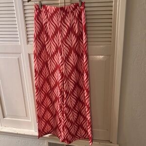 Petal & Pup Pink Leaf Wide Leg  NWT Hippie